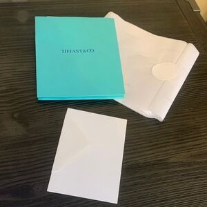 Tiffany & Co. Turquoise shopping bag tissues with seal set and gift note new